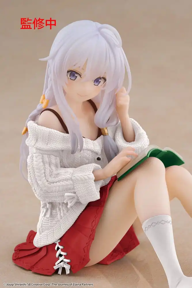 Wandering Witch: The Journey of Elaina PVC Statue Desktop Cute Figure Elaina Casual Clothes Ver. Renewal 13 cm